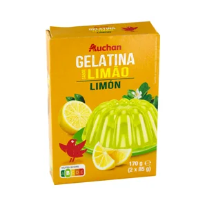 PRODUCTO ALCAMPO Gelatina en polvo con sabor a limón 2 x 85 g.