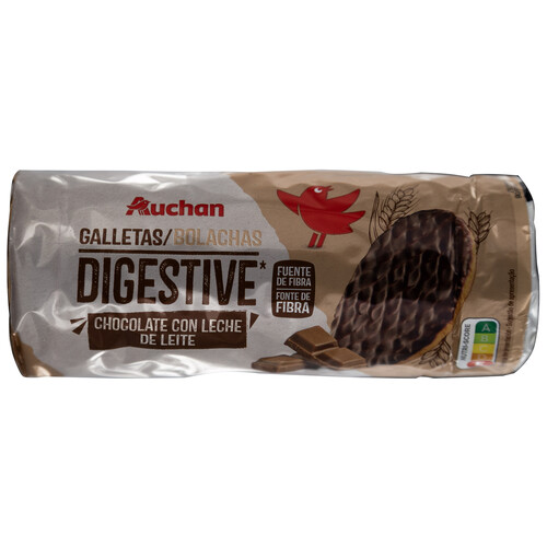 Galletas Digestive con chocolate PRODUCTO ALCAMPO 300 g.