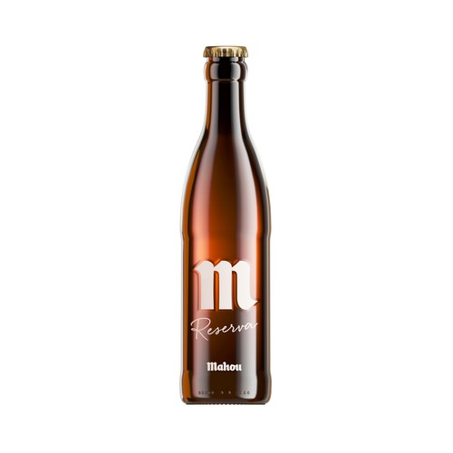 MAHOU Cerveza reserva en botella 33 cl.