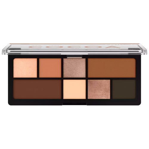 CATRICE The dark cocoa Paleta de sombras de ojos con 8 tonos nude y marrón.