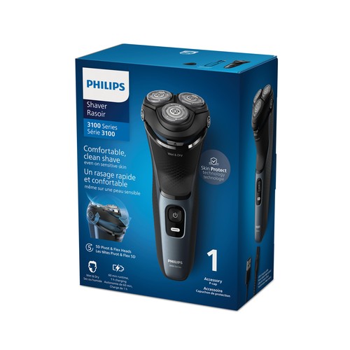 Afeitadora eléctrica PHILIPS S3144/00, cuchillas PowerCut, cabezales 5D..