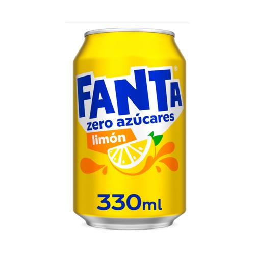 Refresco de limón zero FANTA ZERO lata de 33 cl.