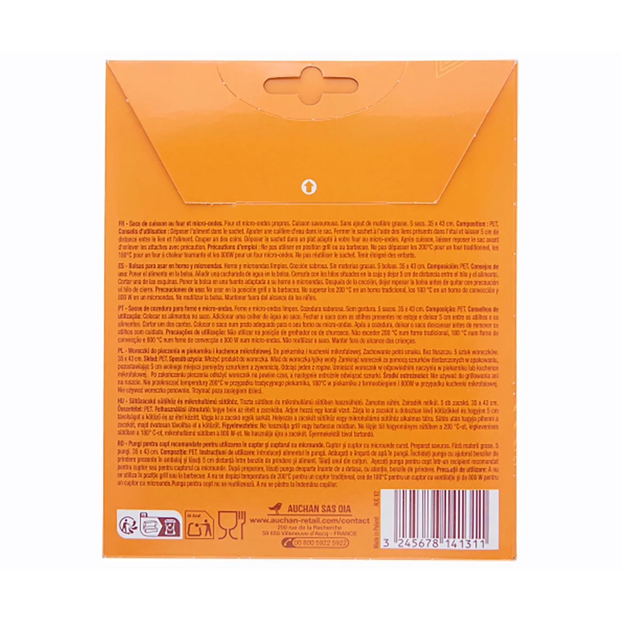 PRODUCTO ALCAMPO Bolsas de asar 2 en 1 35 x 43 cm PRODUCTO ALCAMPO 5 uds.