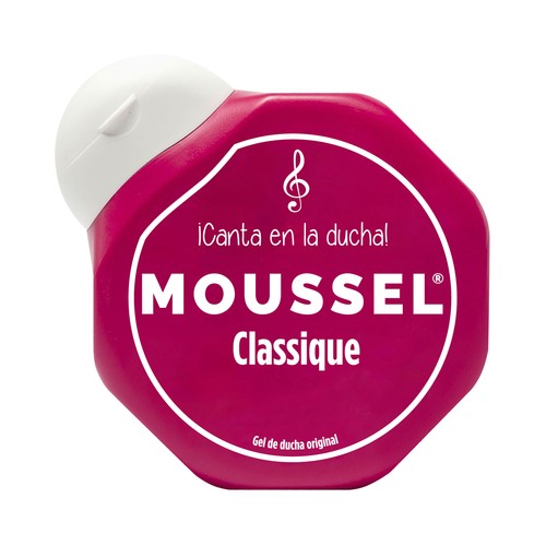 MOUSSEL Classique Gel de viaje para baño o ducha, con aceites esenciales 60 ml.