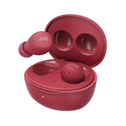 Auriculares Inalámbricos Bluetooth JVC HA-A6T-RU, color rojo, estuche cargador, 23h de autonomía...