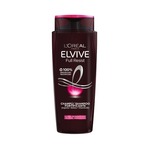 ELVIVE Champú fortificante con Arginina, para cabello frágil con tendencia a caerse ELVIVE Full resist 700 ml.