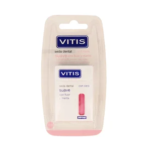 VITIS Seda dental con cera suave, flúor y menta VITIS 50 metros