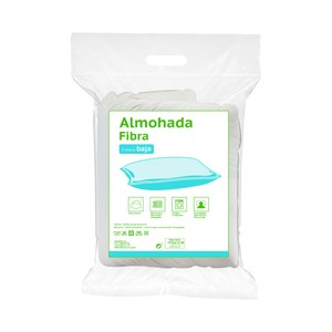 Imagen de Almohada de fibra 150cm, firmeza baja, PRODUCTO ECONÓMICO ALCAMPO.