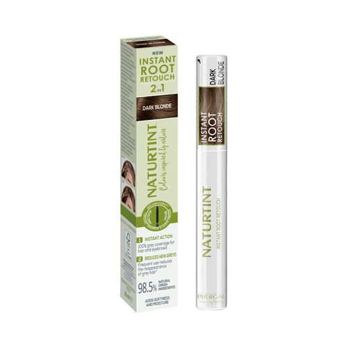 NATURTINT Instant root retouch 2 en 1 tono dark blonde Retocador temporal de canas (cabello y cejas).