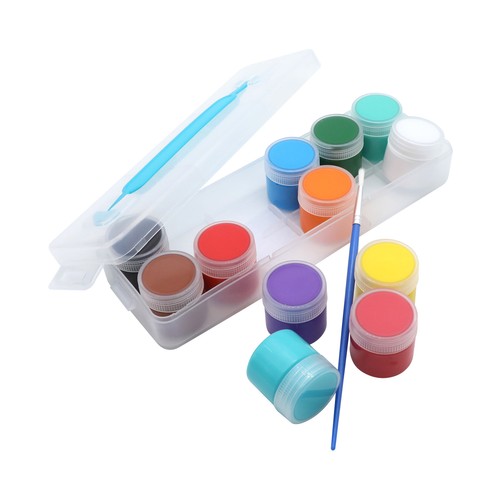 Set 12 botes témpera 20 ml con pincel. ALCAMPO