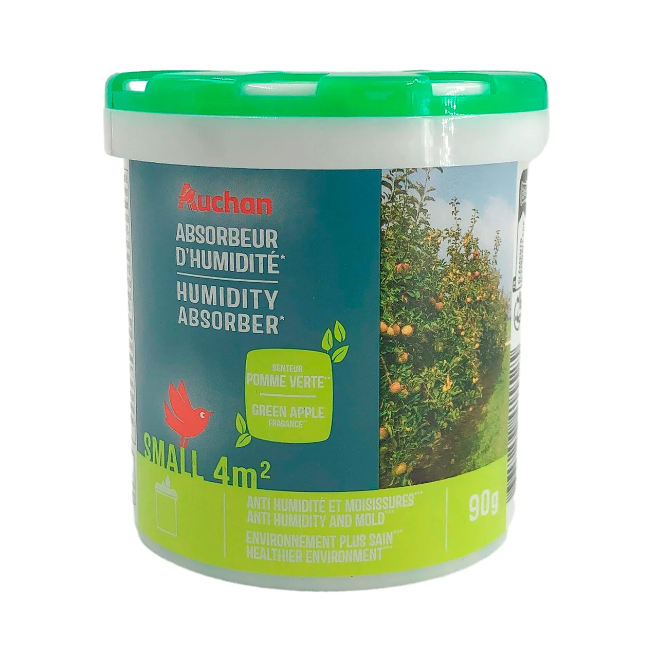Absorbedor de humedad, aroma manzana, 90g, AUCHAN.