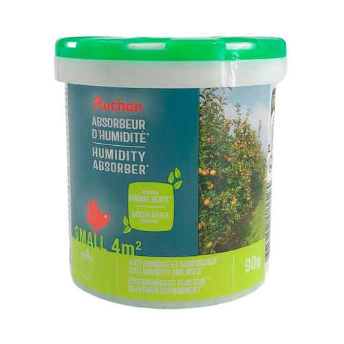 Absorbedor de humedad, aroma manzana, 90g, AUCHAN.