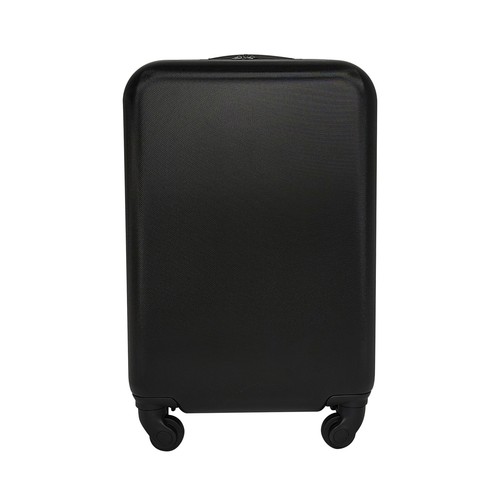 Maleta de cabina tipo trolley  rigido 4 ruedas 55cm negro. PULGAR