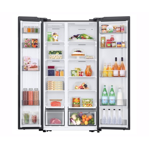 Frigorífico americano 178cm SAMSUNG RS57DG400EM9EF, no frost, clasificación energética: E, H: 178cm A: 91,2cm, F: 65,4cm, capacidad total: 583L.