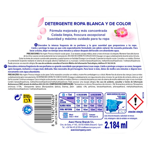 ASEVI Detergente liquido rosa mosqueta concentrado 42 DS