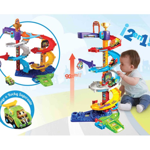 Torre supertornado Tut Tut Bólidos. Circuito y playset de juguete Incluye un coche VTech Baby. Edad recomendada desde 1-5 años