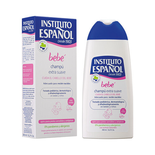 INSTITUTO ESPAÑOL Champú extra suave, apto para pieles sensibles y atópicas INSTITUTO ESPAÑOL 300 ml.