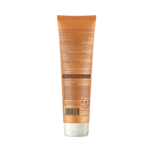 E"LIFEXIR Crema biométrica intensificadora del bronceado con FPS 30 (alto) E´LIFEXIR Piel canela 150 ml.