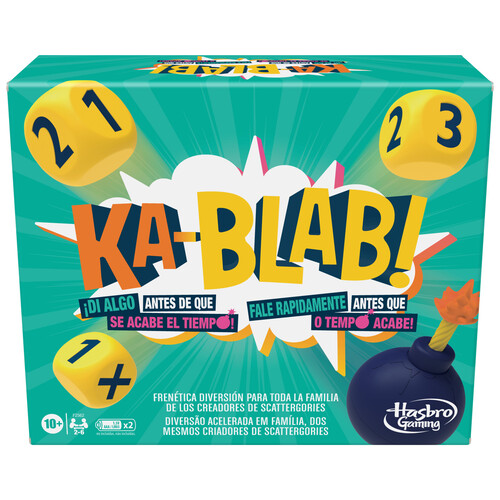 Juego de mesa de rapidez y palabras Ka-Blab! de 2 a 6 jugadores, HASBRO GAMING.