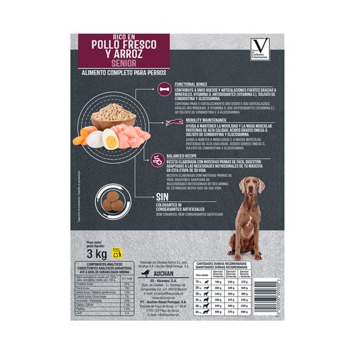 PRODUCTO ALCAMPO Alimento seco para perro senior 3 kg
