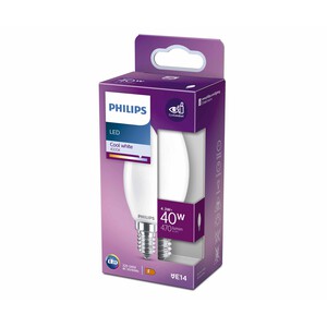 Imagen de Bombilla Led E14, 4,3W=40W, luz neutra 4000K, 470lm, PHILIPS.