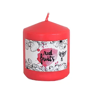 Vela aromática frutos rojos 8cm, ACTUEL.