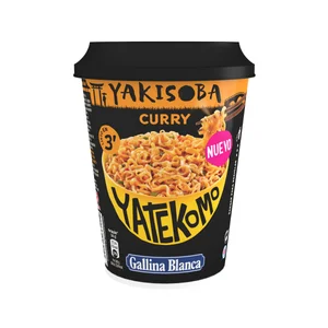 YATEKOMO Fideos Orientales instantáneos ( Noodles) al curry 91,5 g.