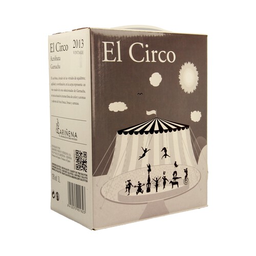 EL CIRCO  Vino tinto con D.O. Cariñena EL CIRCO bag in box de 3 l.