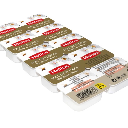 Miel de flores en tarrinas HELIOS 10 uds. 250 g.