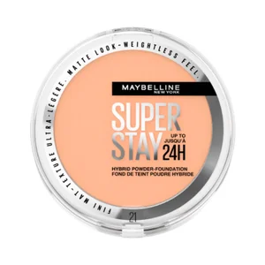 MAYBELLINE Super stay híbrido tono 21 Base de maquillaje en polvo de alta cobertura con acabado mate.