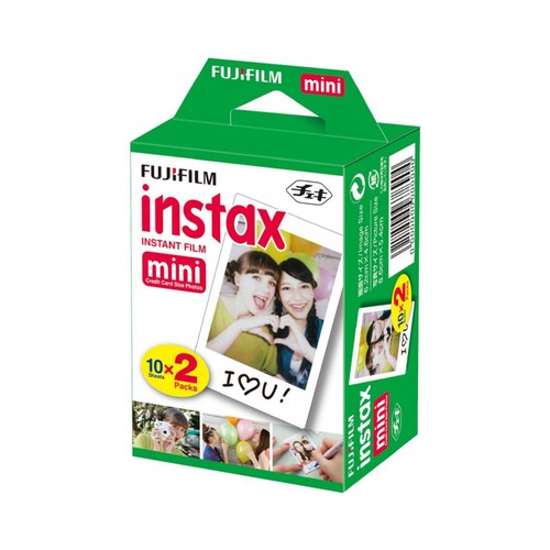 Película fotográfica instantánea FUJIFILM Instax Mini, 2x10 hojas.