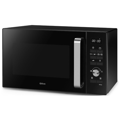 Microondas con horno y grill QILIVE Q.6429, color negro, capacidad 30L., grill: 1250W, convección: 2200W.