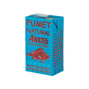 Imagen de ANETO Caldo (fumet) de pescado y marisco de roca 1 l.