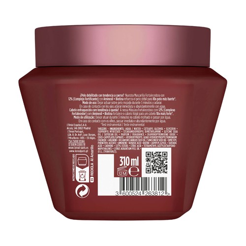 ELVIVE Full resist Mascarilla capilar fortalecedora para cabellos frágiles con tendencia a caerse 310 mlm.
