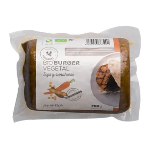 AHIMSA Hamburguesa de soja y zanahoria ecológica AHIMSA 750 g.