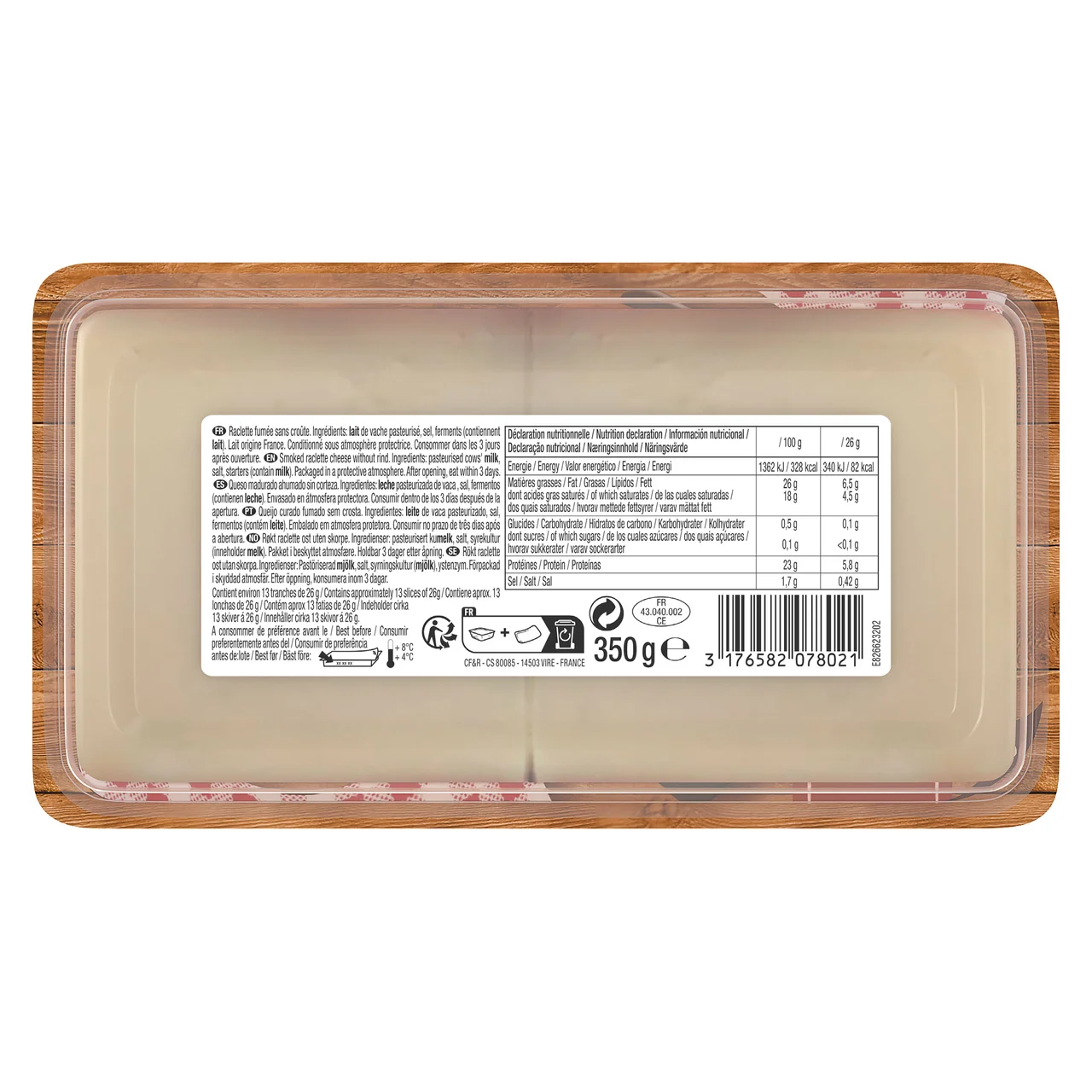 Raclette ahumada