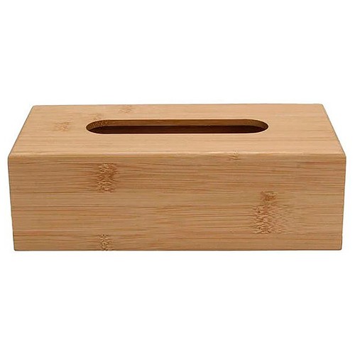 Caja de pañuelos de bambú, 25x13,5x7,5cm, ACTUEL.
