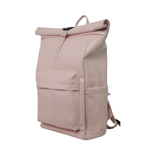 Mochila New Shape Rolltop color rosa. YOUNG'S ATTITUDE