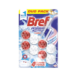 BREF Colgador WC cloro BREF POWWER ACTIV 2 x 50 g.