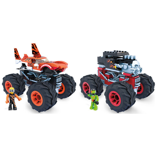 Jueguete de construcción Monster Truck, Tiger Shark o Bone Shaker, HOT WHEELS.