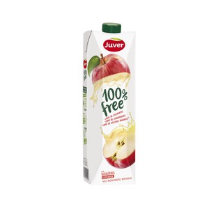 Imagen de JUVER Zumo manzana, bebida 100% Free 1 l.