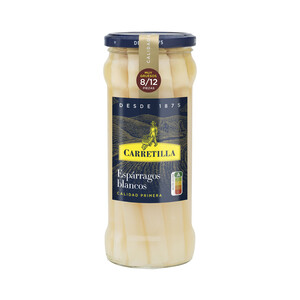 Imagen de CARRETILLA Espárragos blancos extra (calibre muy grueso) 8/12 piezas 325 g.