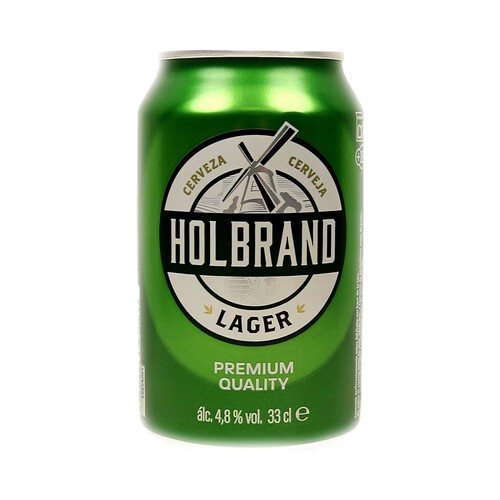 HOLBRAND Cerveza clásica lata 33 cl.