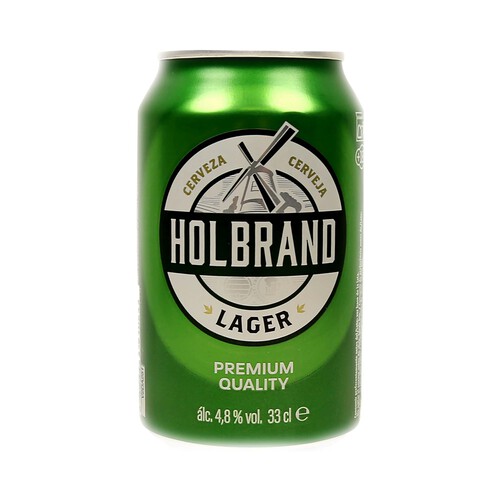 Cerveza clásica HOLBRAND lata 33 cl.