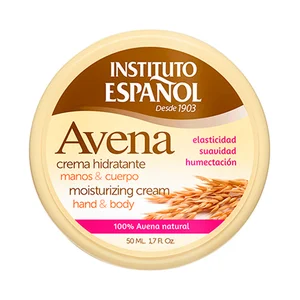 INSTITUTO ESPAÑOL Crema hidratante para cuerpo y manos con avena 100% natural 40 ml.