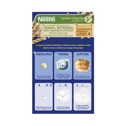 NESTLÉ Cereales con miel en forma de Estrellitas 450 g.