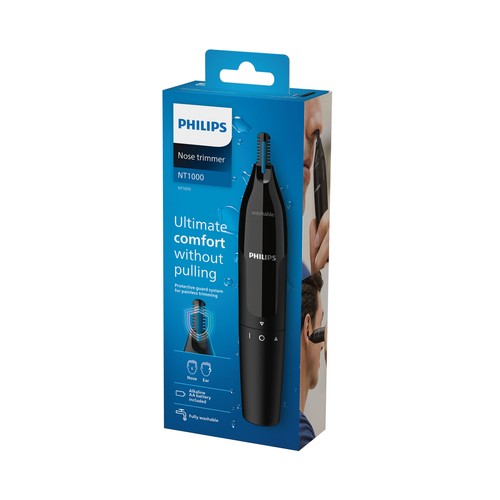 Recortador de nariz y orejas PHILIPS NT1650/16, sistema de protección, resistente al agua..