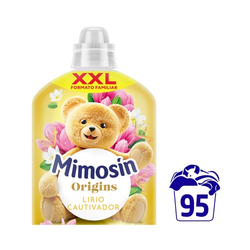 MIMOSIN Origins Suavizante concentrado con aroma a lirio cautivador 1710 ml, 95 lavados.