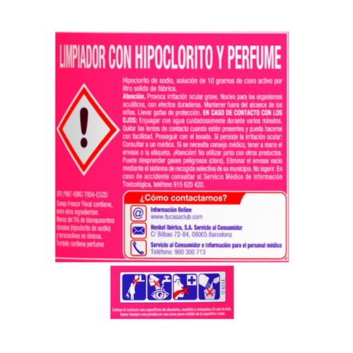 CONEJO Lejía floral amarilla 2 l.