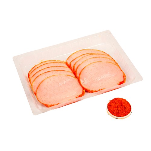 CAYSAN Fiambre de lomo de cerdo cocido y adobado, fileteado.